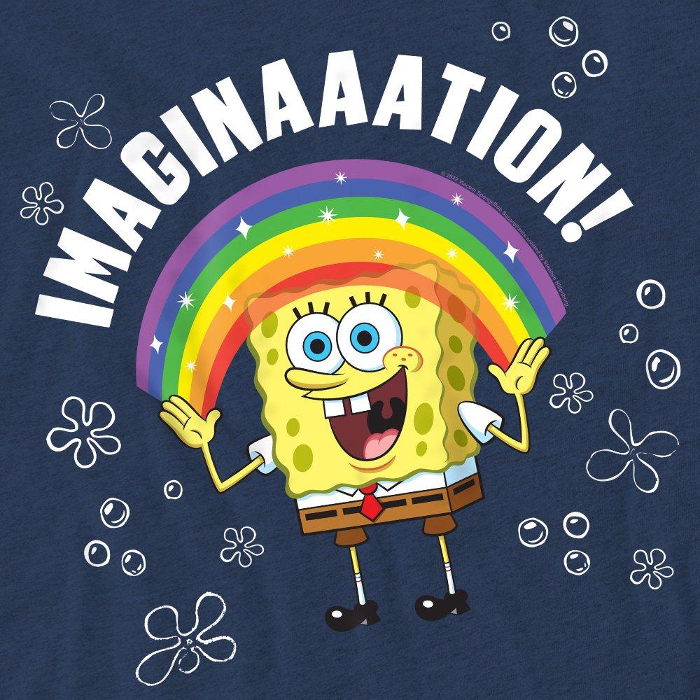 Navy - Spongebob - Spongebob Imagination T-Shirt Navy - 2