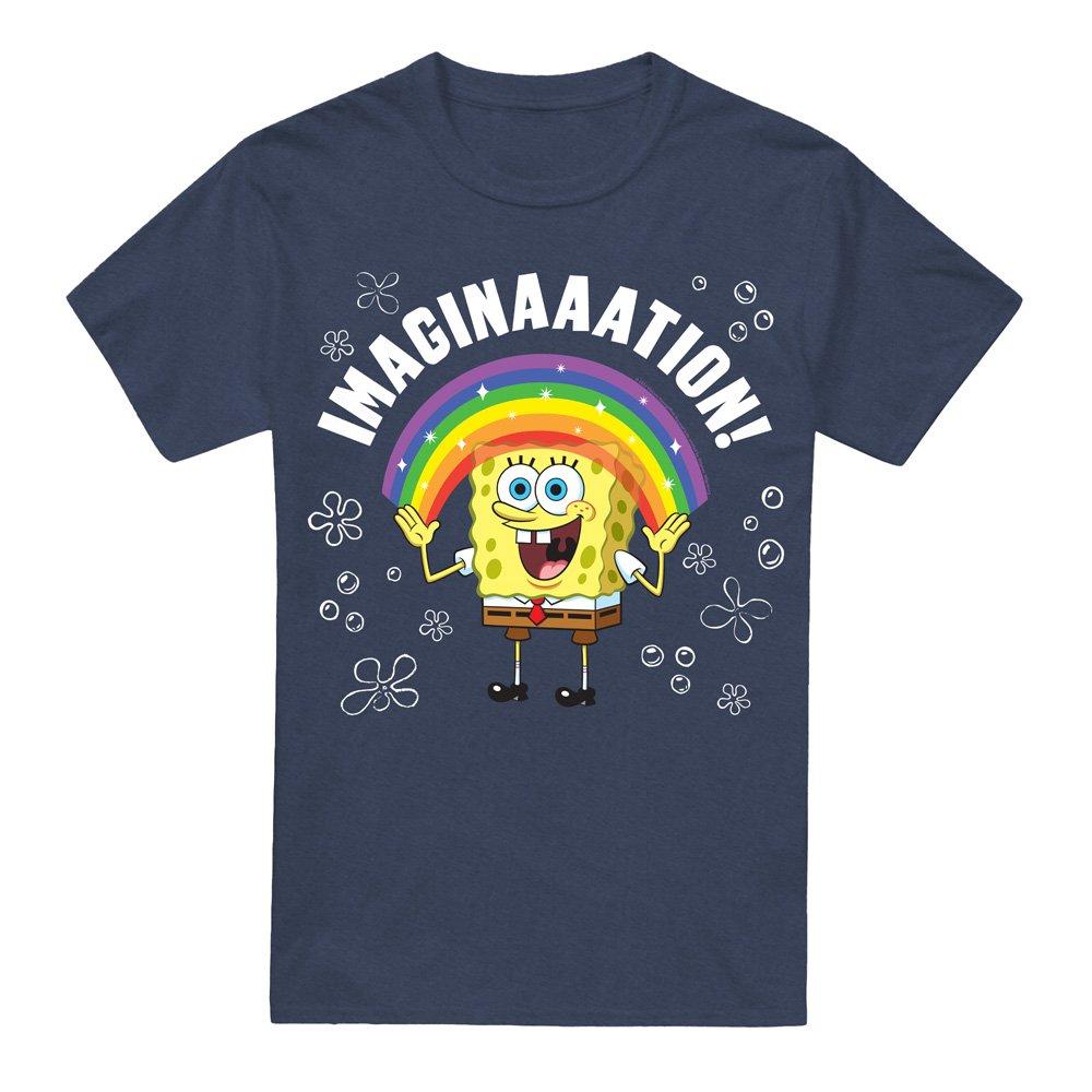 Navy - Spongebob - Spongebob Imagination T-Shirt Navy - 4