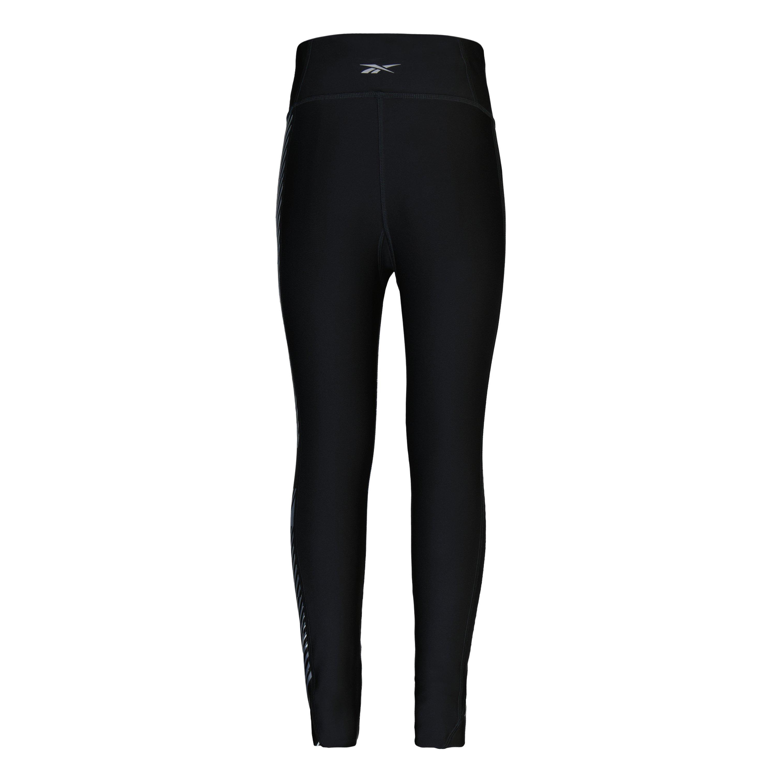 Nacht Zwart - Reebok - Running Printed Performance Gym Leggings - 2