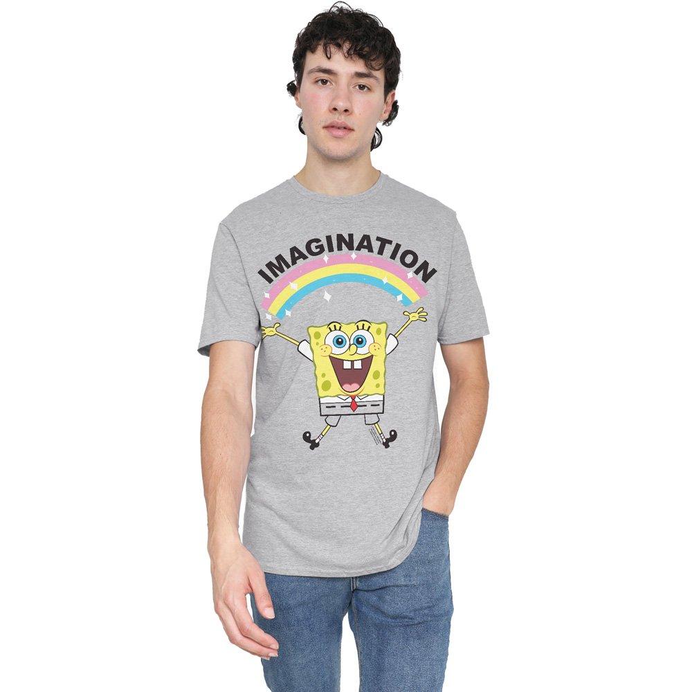 Light Grey - Spongebob - Spongebob Simple Imagination T-Shirt Athletic Hea - 1