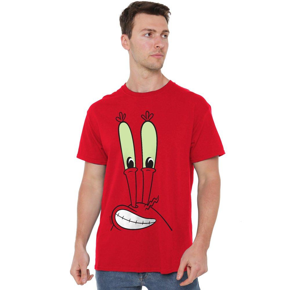 Red - Spongebob - Spongebob Mr. Krabs Smallile Face T-Shirt Red - 1