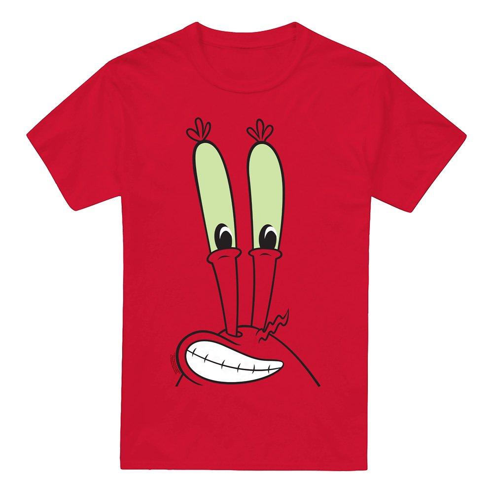 Red - Spongebob - Spongebob Mr. Krabs Smallile Face T-Shirt Red - 4