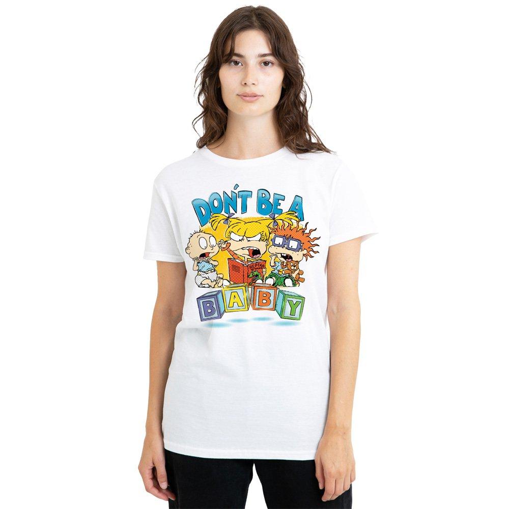 White - Nickelodeon - Rugrats DonT Be A Baby Blocks T-Shirt White - 1
