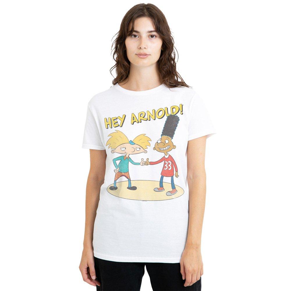 White - Nickelodeon - Hey Arnold Arnold & Gerald T-Shirt White - 1