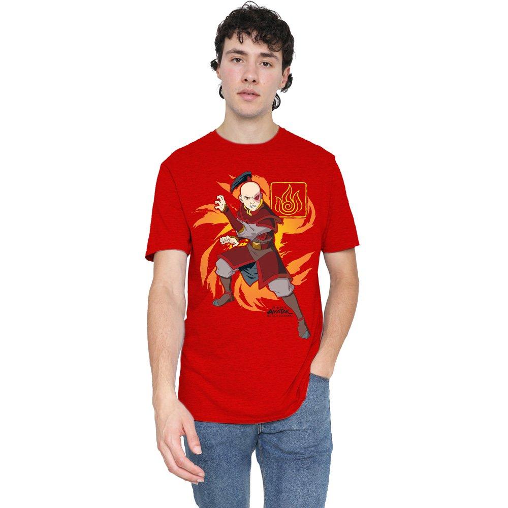 Red - Nickelodeon - Avatar The Last Airbender Zuko Flame Burst T-Shirt - 1