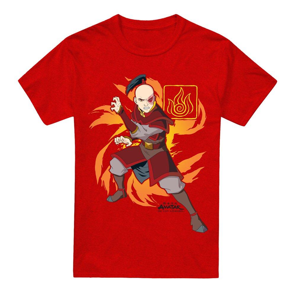 Red - Nickelodeon - Avatar The Last Airbender Zuko Flame Burst T-Shirt - 4