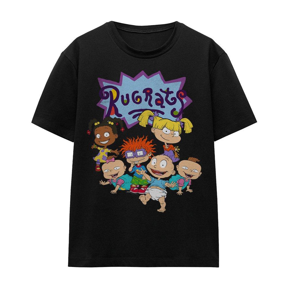 Black - Nickelodeon - Rugrats Rugrats Group Ladies T Shirt Black - 4