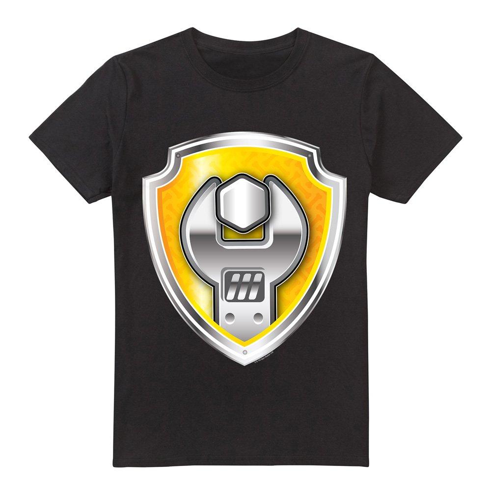 Black - Paw Patrol - Paw Patrol Rubble Badge Unisex T Shirt Black - 4