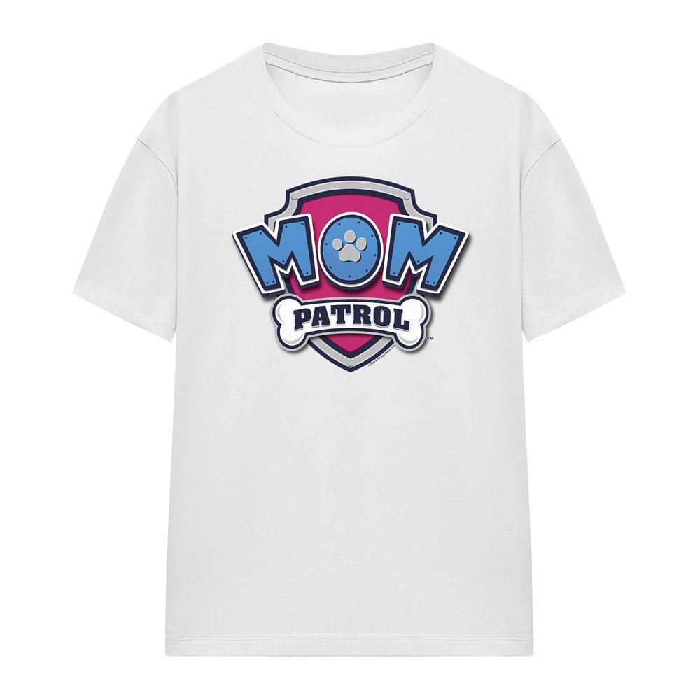 White - Paw Patrol - Paw Patrol MotherS Day Mom Patrol Badge Ladies T - 4