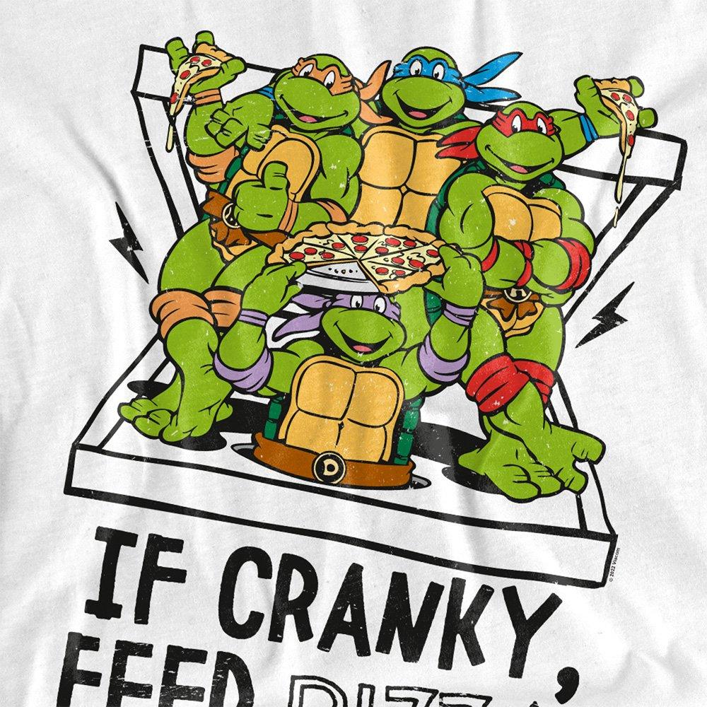 White - Teenage Mutant Ninja Turtles - Teenage Mutant Ninja Turtles Cranky Pizza T Shirt - 2