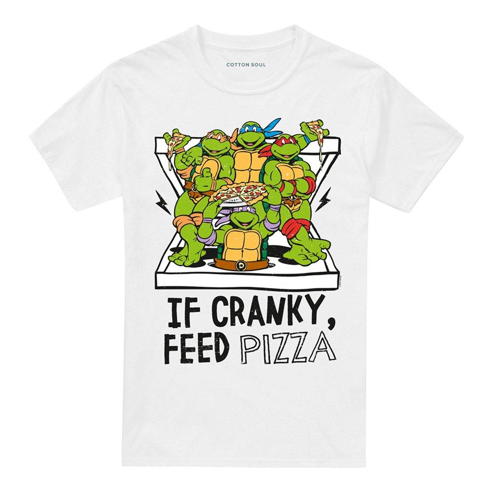 White - Teenage Mutant Ninja Turtles - Teenage Mutant Ninja Turtles Cranky Pizza T Shirt - 4