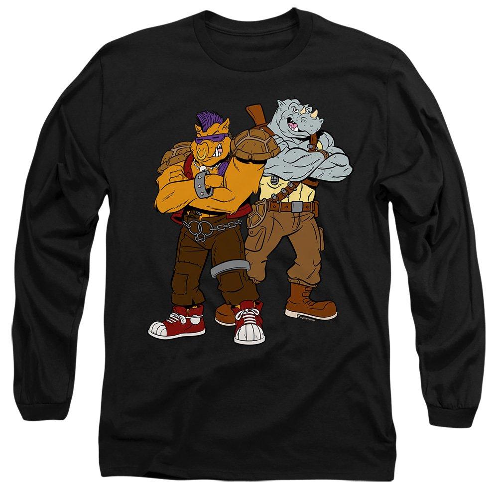 Black - Teenage Mutant Ninja Turtles - Tmnt Bebop And Rocksteady Long Sleeve T-Shirt Bla - 1