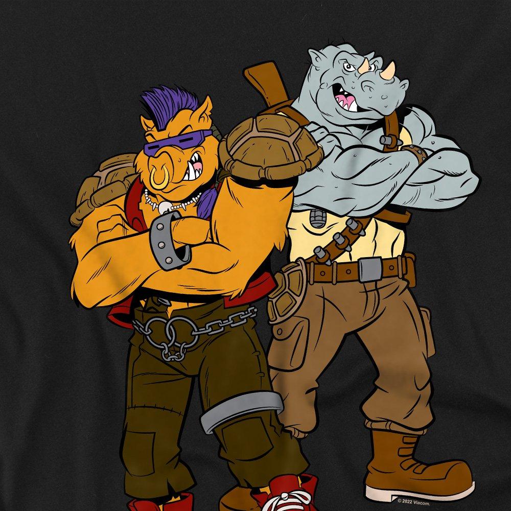 Black - Teenage Mutant Ninja Turtles - Tmnt Bebop And Rocksteady Long Sleeve T-Shirt Bla - 2