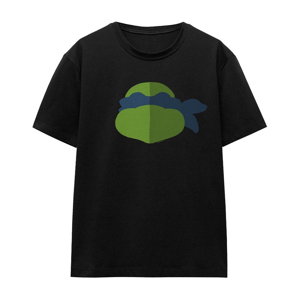 Black - Teenage Mutant Ninja Turtles - Tmnt Leo Face T-Shirt Black - 4