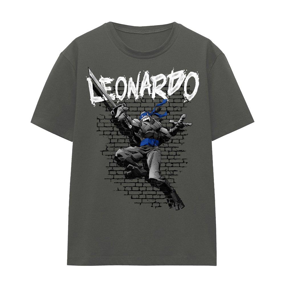 Charcoal - Teenage Mutant Ninja Turtles - TMNT TMNT Leonardo Ladies T Shirt Charcoal - 4