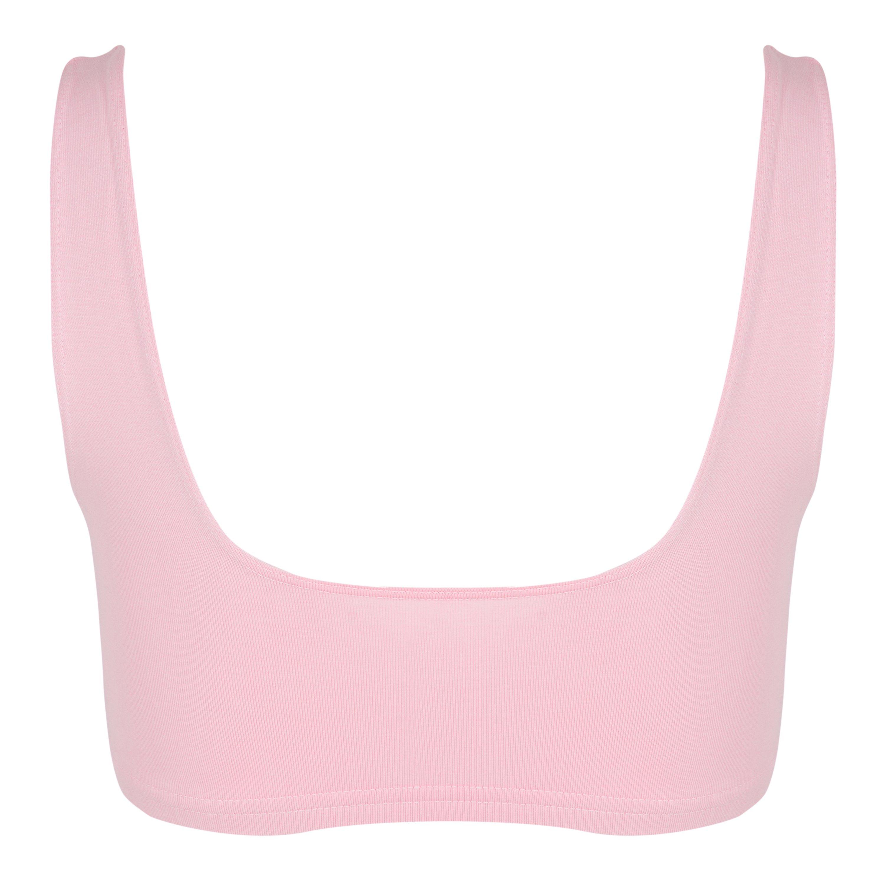 Pink Glow - Reebok - Spark Medium Impact Sports Bra - 2