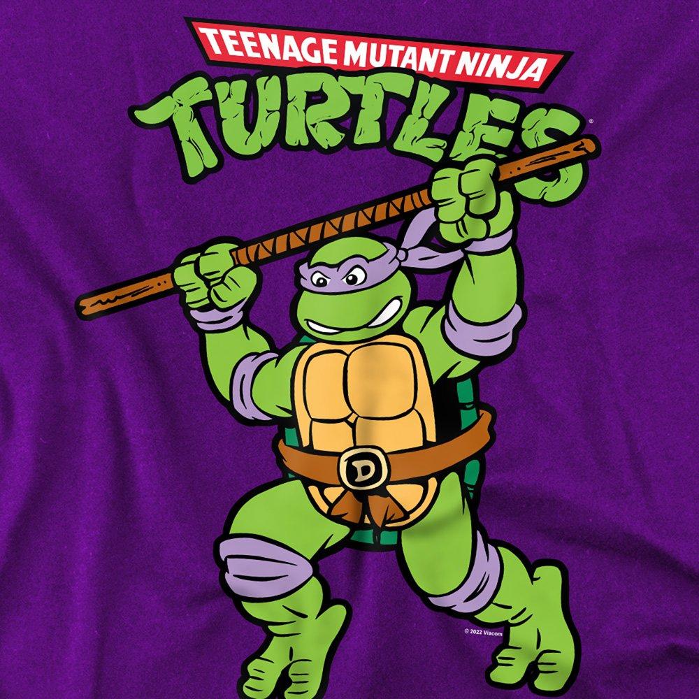 Purple - Teenage Mutant Ninja Turtles - Tmnt Retro Donnie T Shirt Purple - 2