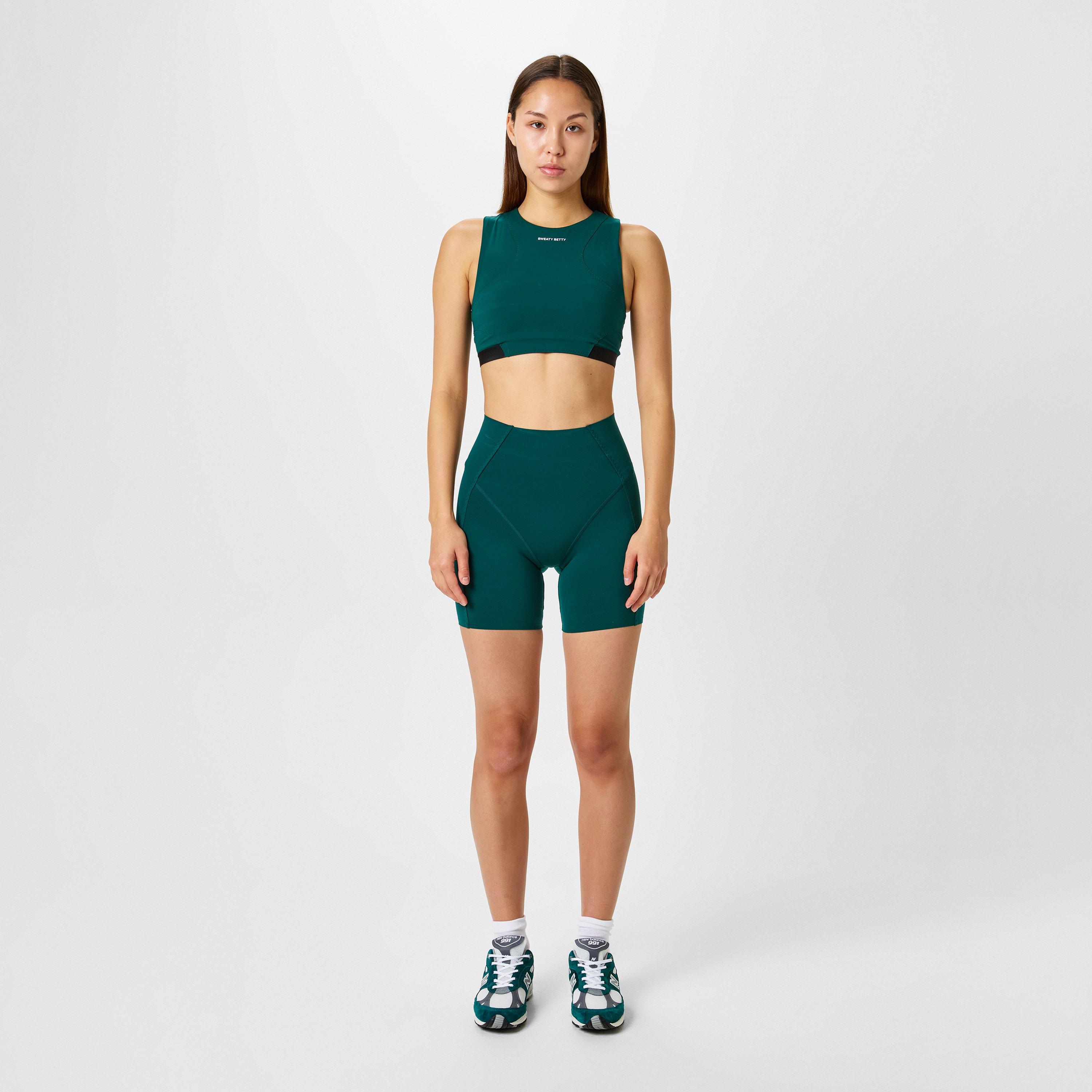 Retro Green - Sweaty Betty - UltraSculpt High Waist Advantage Shorts - 4