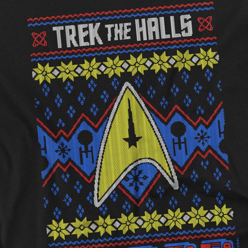Black - Star Trek - Star Trek Trek The Halls Ugly Christmas Unisex T S - 2