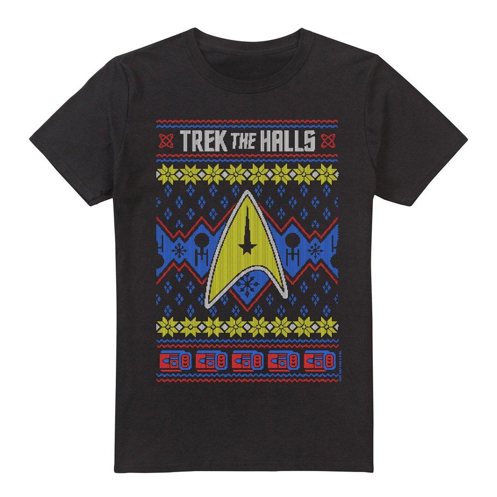 Black - Star Trek - Star Trek Trek The Halls Ugly Christmas Unisex T S - 4