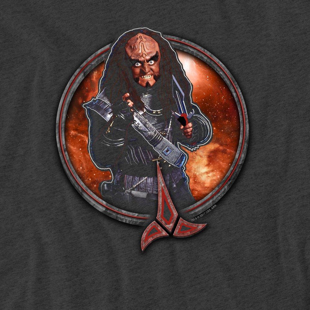 Charcoal - Star Trek - Star Trek Gowron-Adult Heather Black - 2