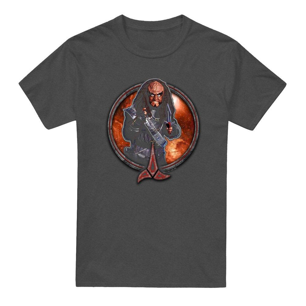 Charcoal - Star Trek - Star Trek Gowron-Adult Heather Black - 4