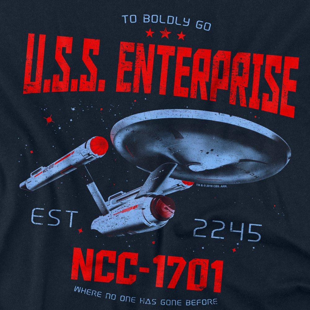 Navy - Star Trek - Star Trek Stardate 2245 Long Sleeve T-Shirt Navy - 2