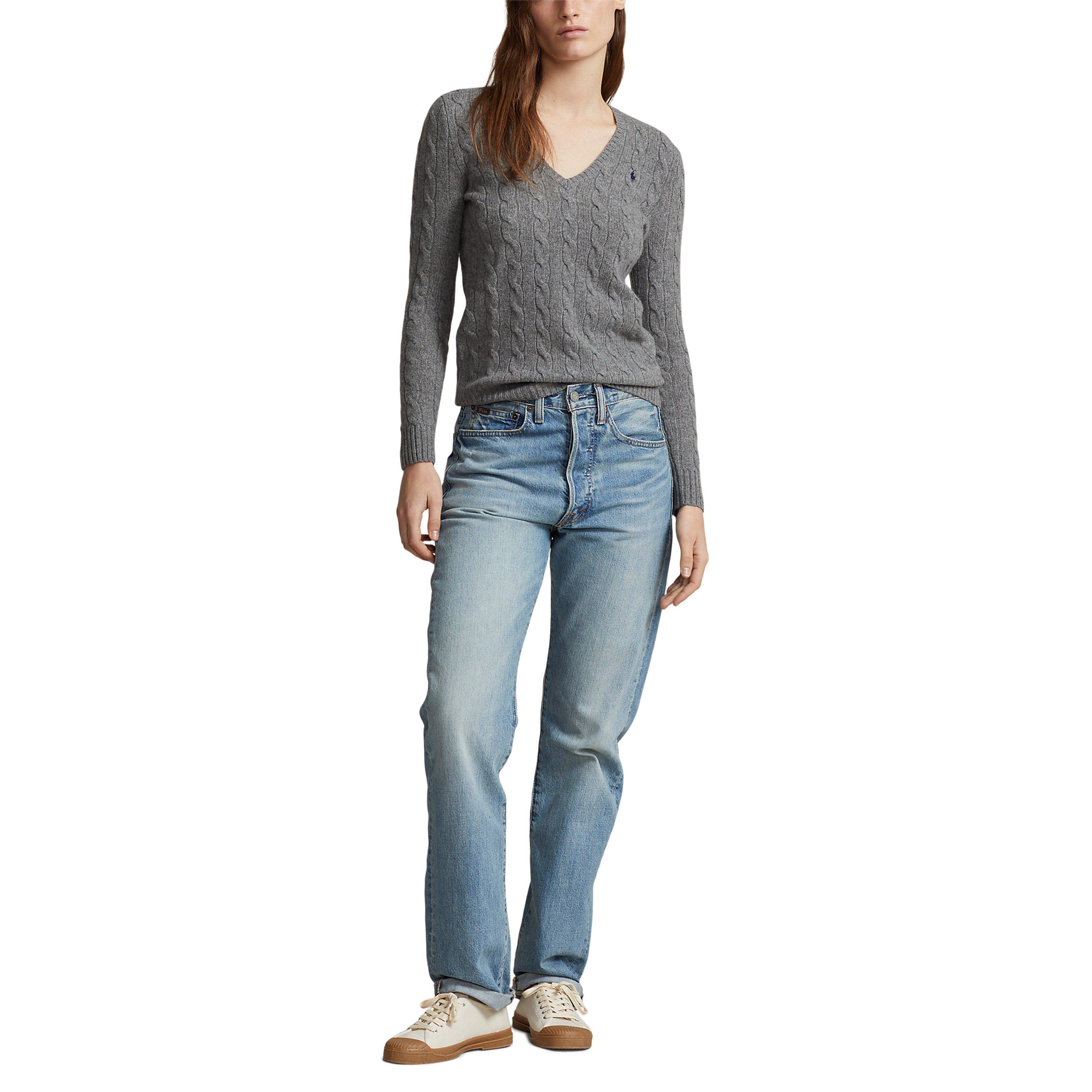 Grey Heather - Polo Ralph Lauren - Cable Sweater - 3