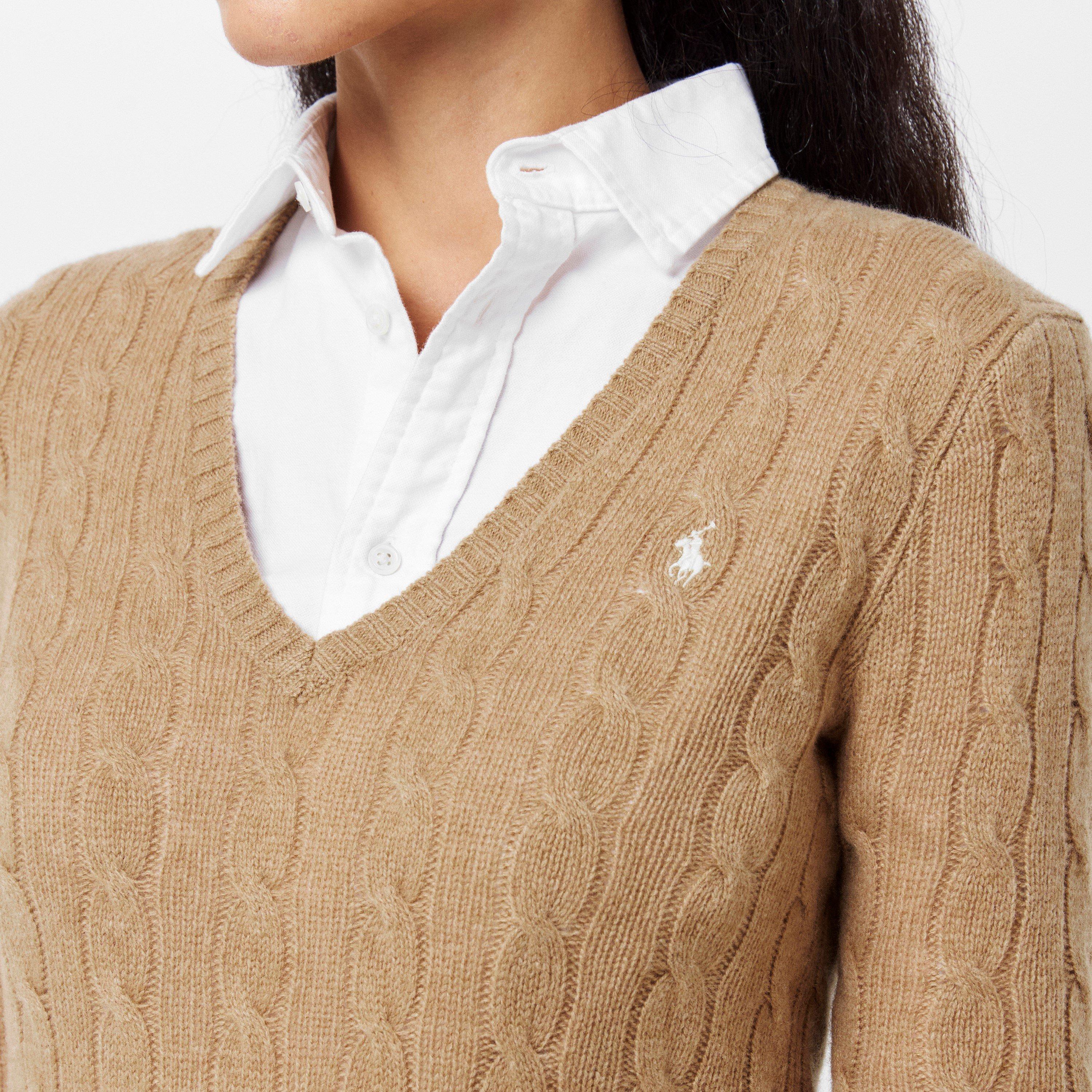 Camel Melange - Polo Ralph Lauren - Cable Sweater - 5