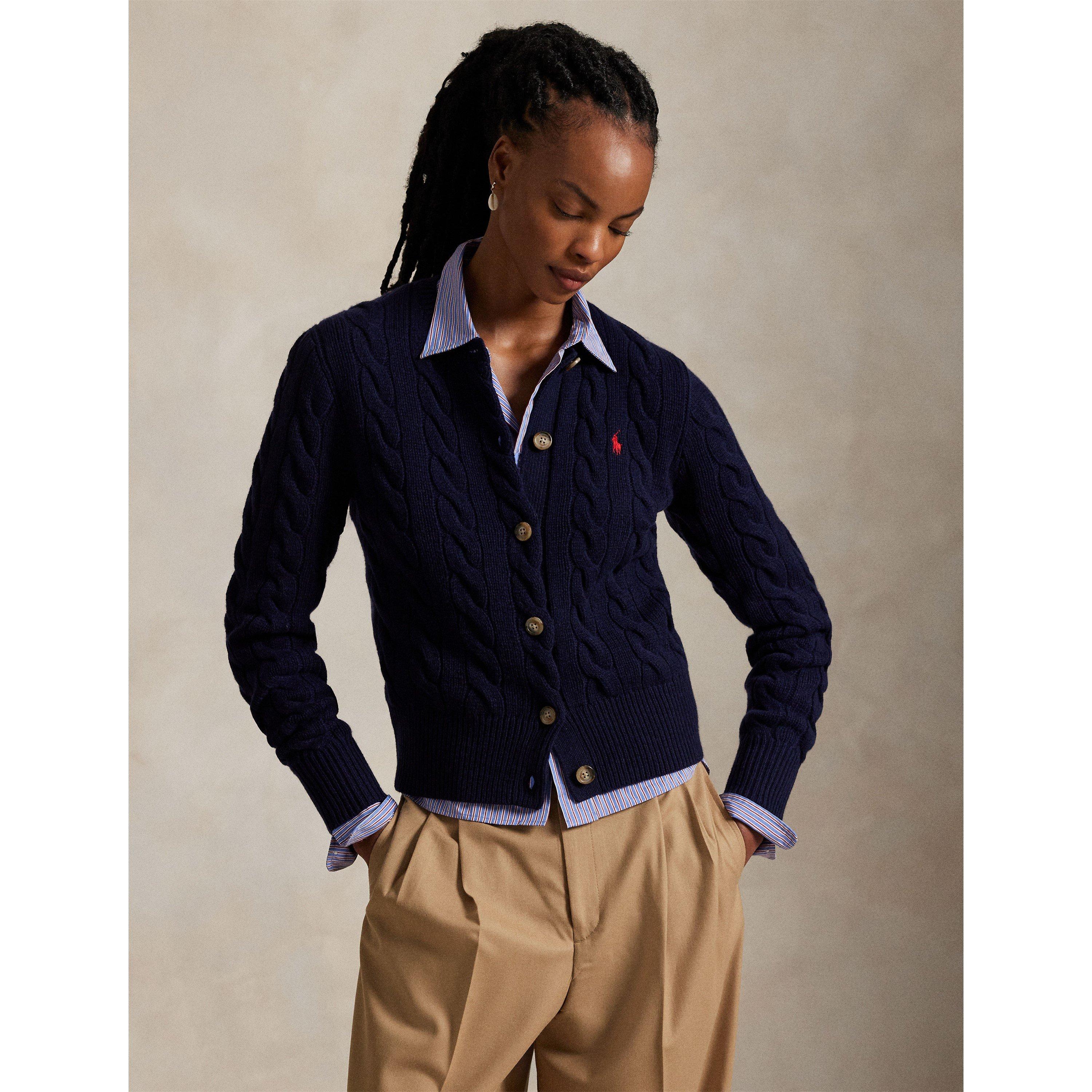 Hunter Navy - Polo Ralph Lauren - Cable Knit Cardigan - 2