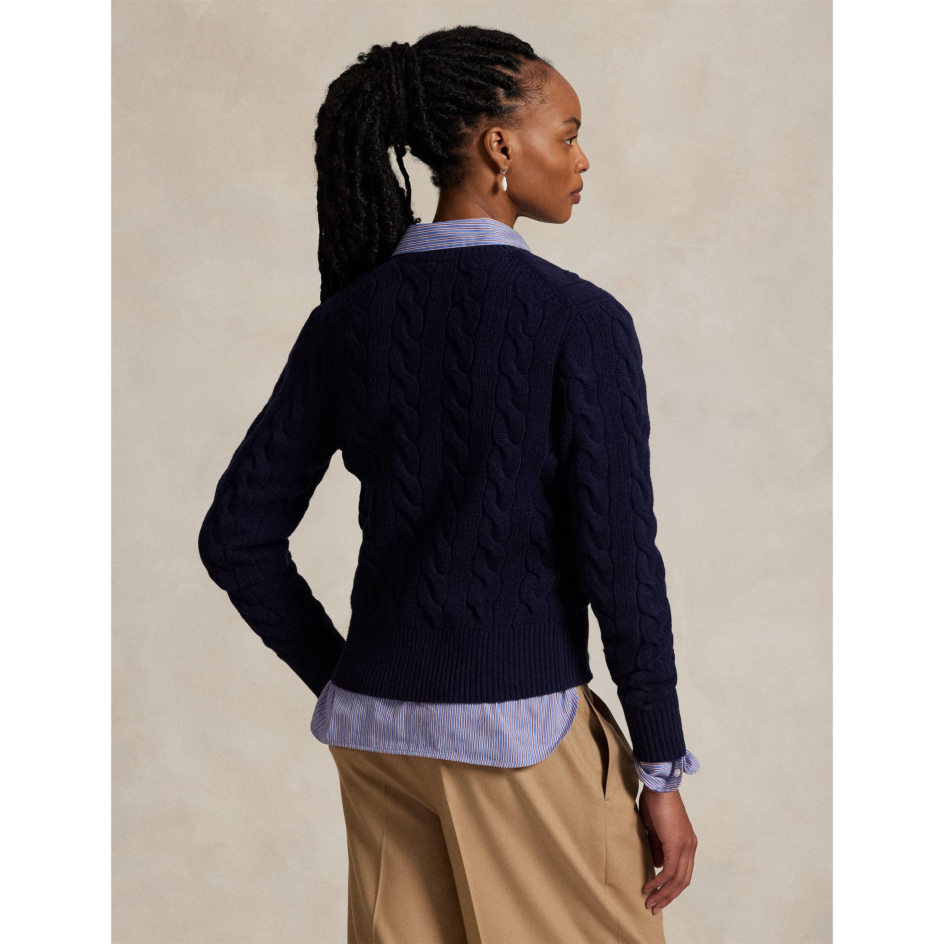 Hunter Navy - Polo Ralph Lauren - Cable Knit Cardigan - 3