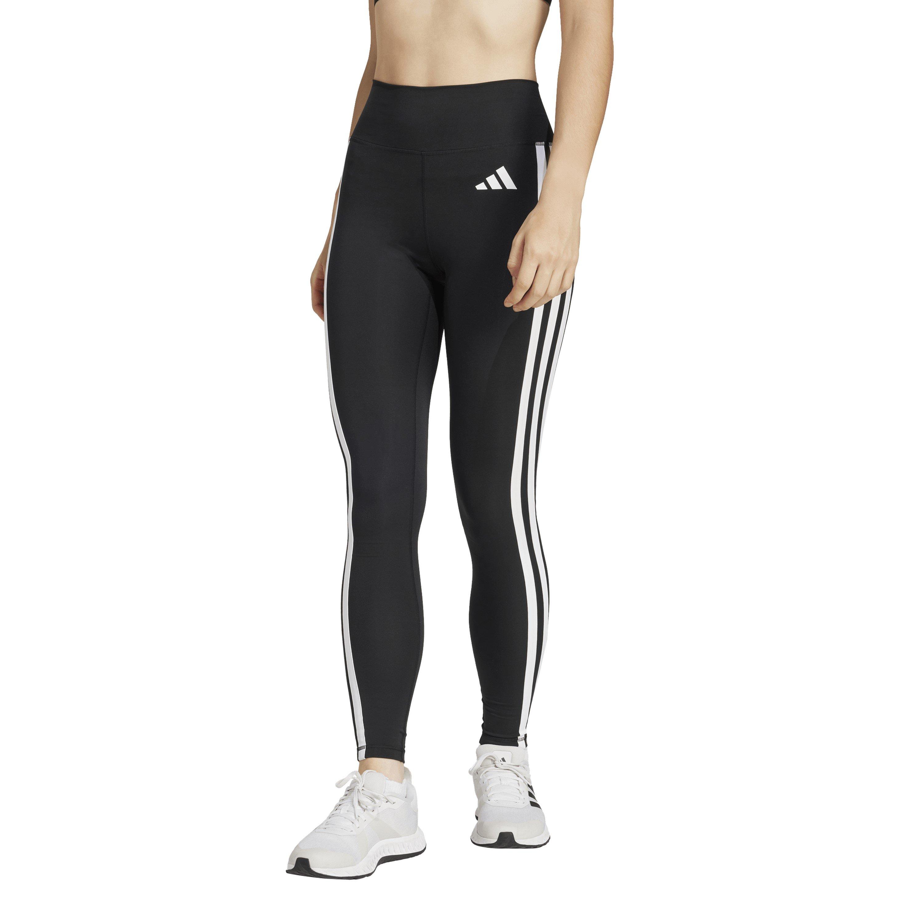 Crno/Bijelo - adidas - TECHFIT 3-Stripes 7/8 Leggings - 2