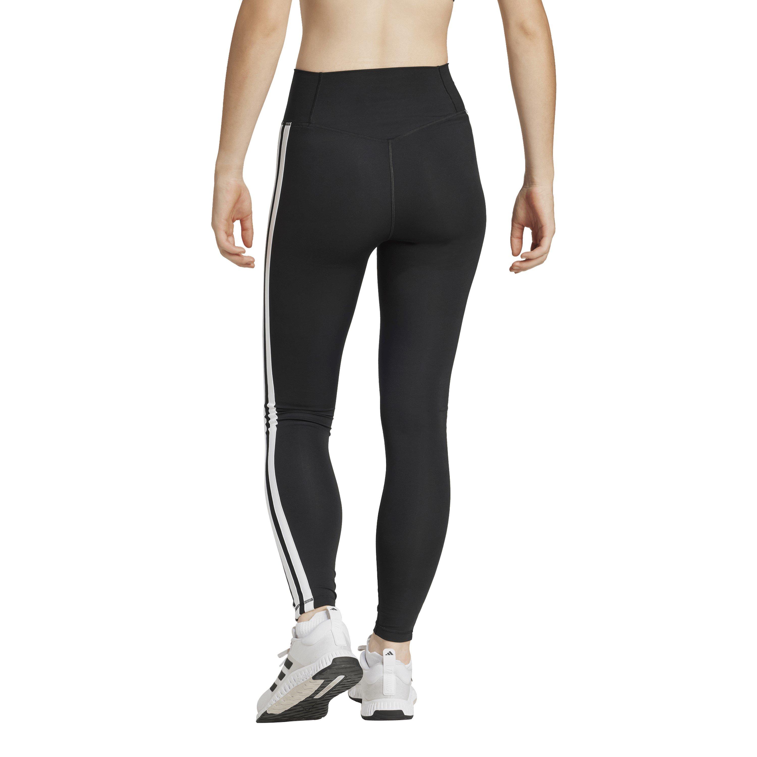 Crno/Bijelo - adidas - TECHFIT 3-Stripes 7/8 Leggings - 3