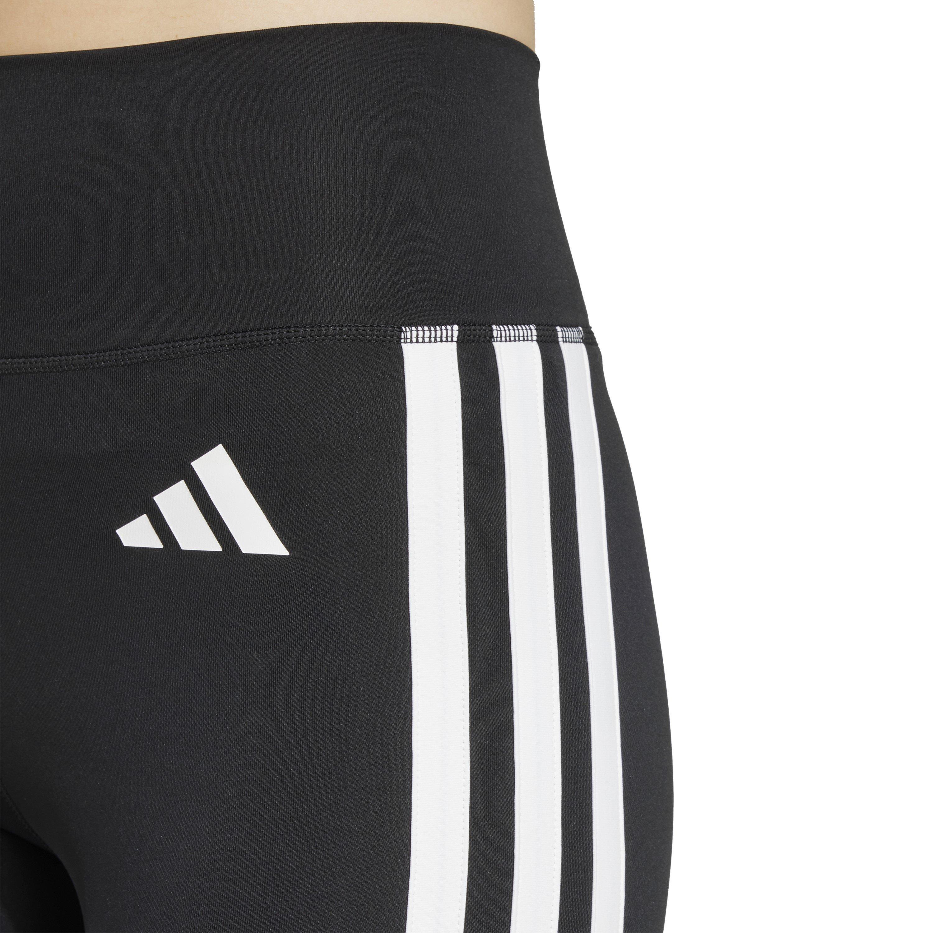 Crno/Bijelo - adidas - TECHFIT 3-Stripes 7/8 Leggings - 4