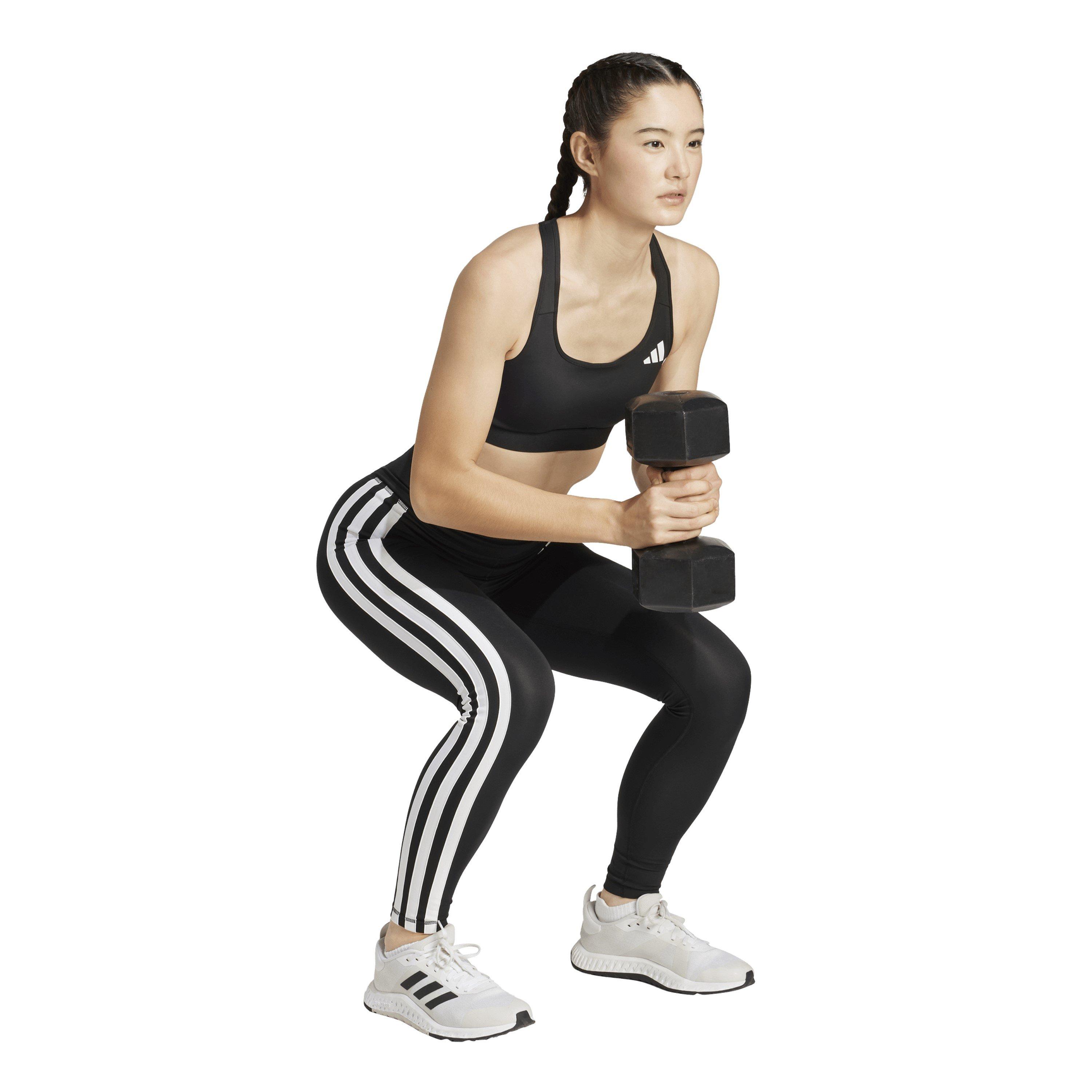 Crno/Bijelo - adidas - TECHFIT 3-Stripes 7/8 Leggings - 6
