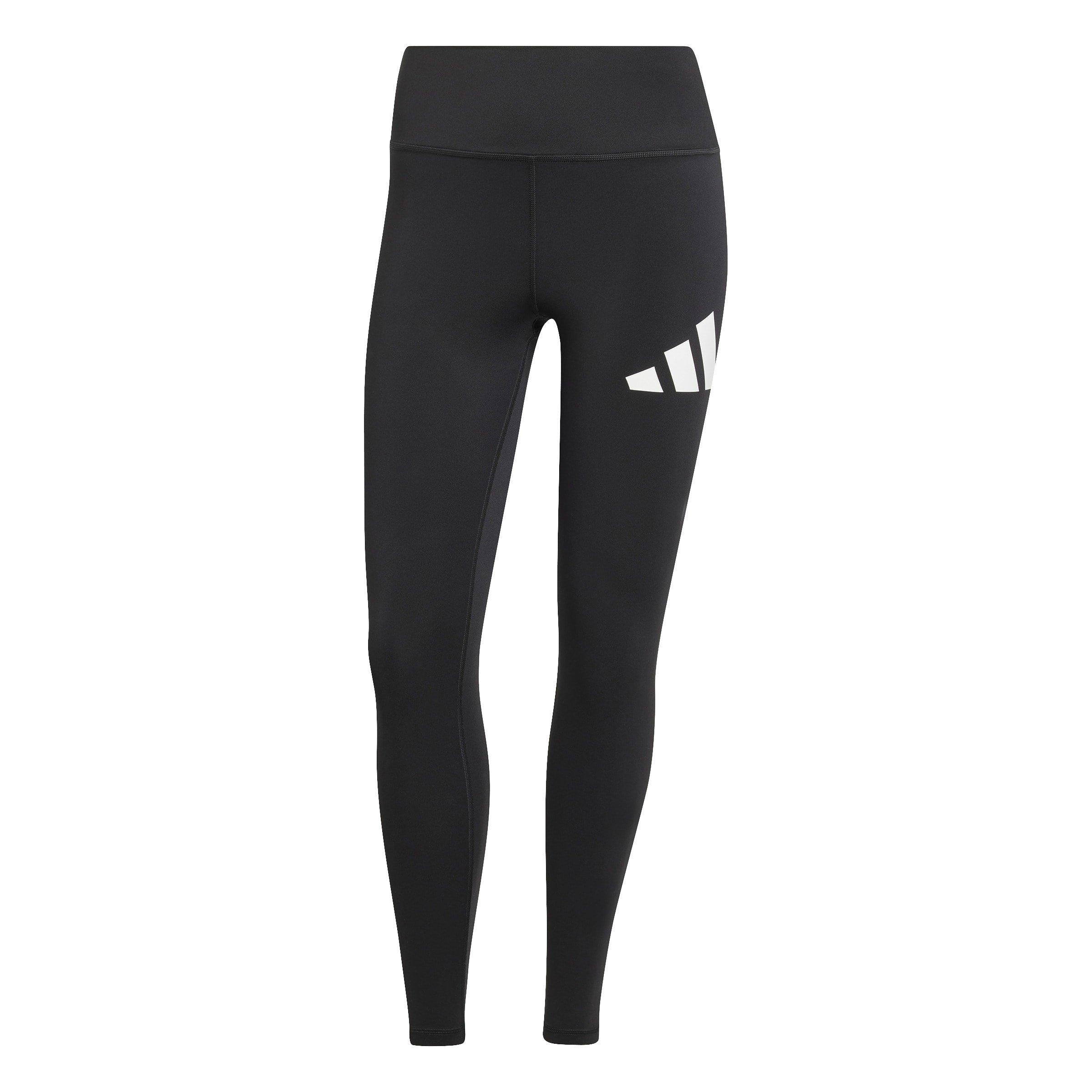 Preto/Branco - adidas - Training Essentials Big Logo Leggings Womens - 1
