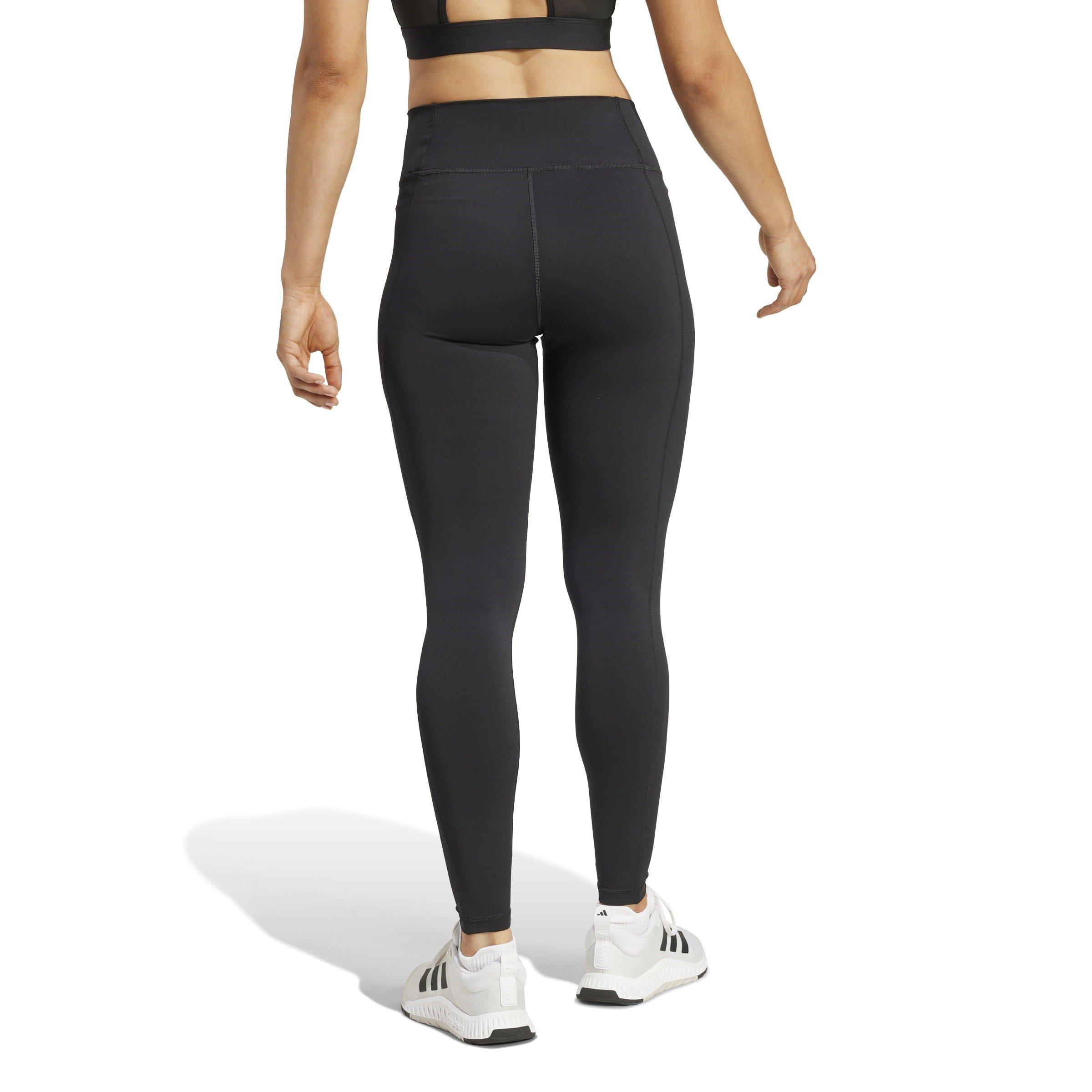 Black/White - adidas - Training Essentials Big Logo Leggings Womens - 3