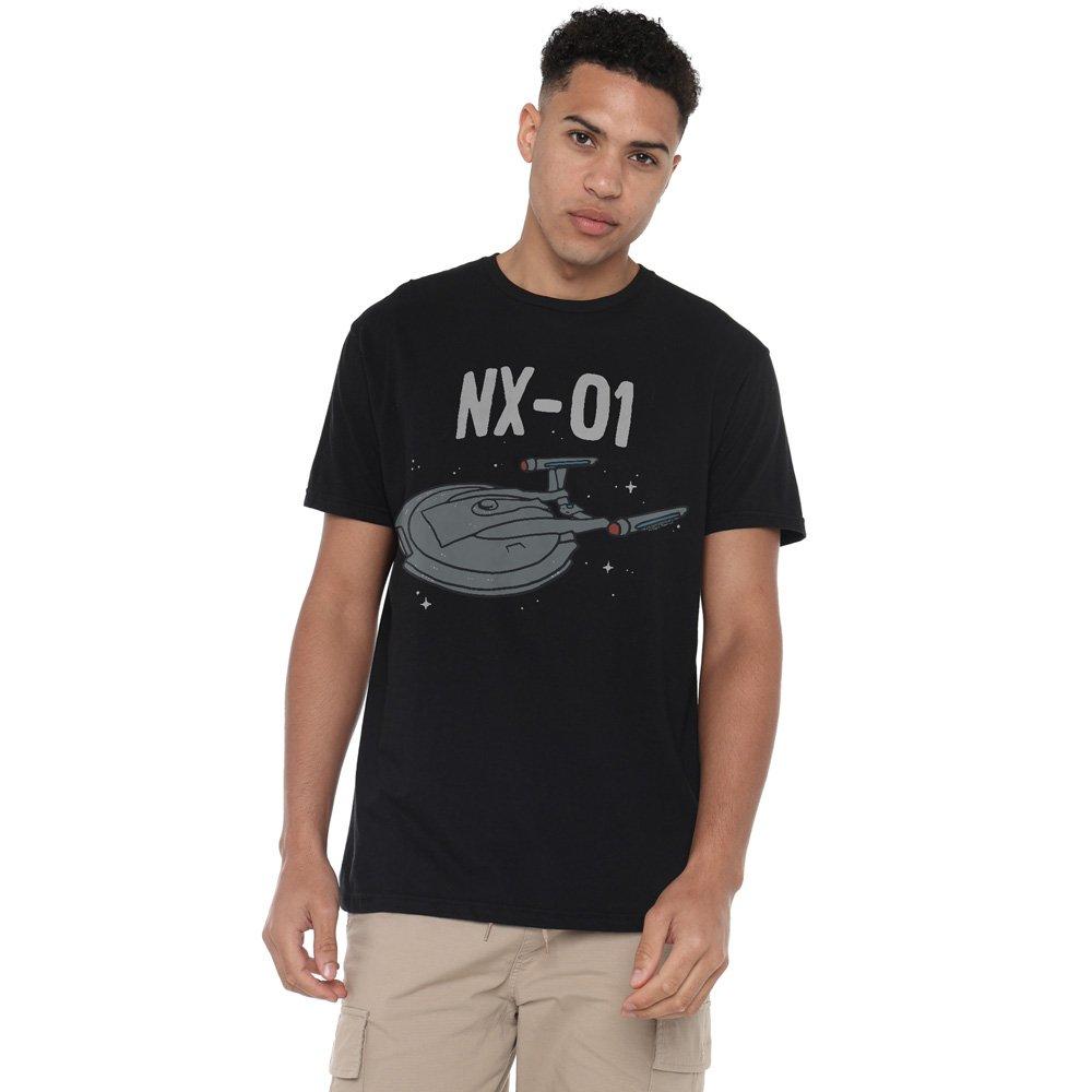 Black - Star Trek - Star Trek The Og Nx Class Unisex Adult T Shirt Bl - 1