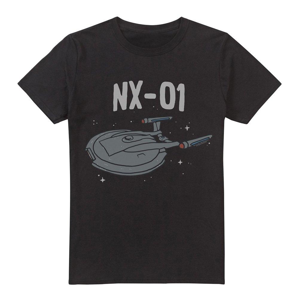 Black - Star Trek - Star Trek The Og Nx Class Unisex Adult T Shirt Bl - 4