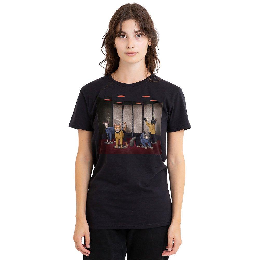 Star Trek Star Trek Beam Meow Up T-Shirt Black
