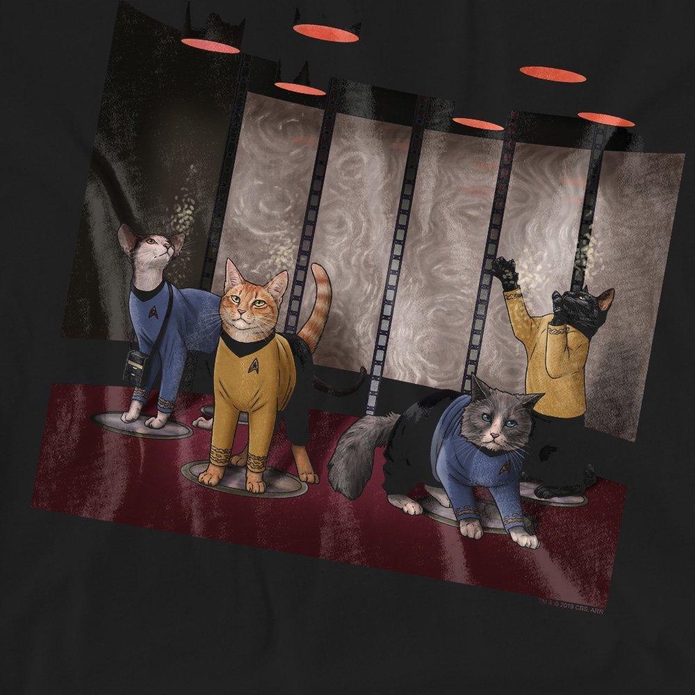 Black - Star Trek - Star Trek Beam Meow Up T-Shirt Black - 2
