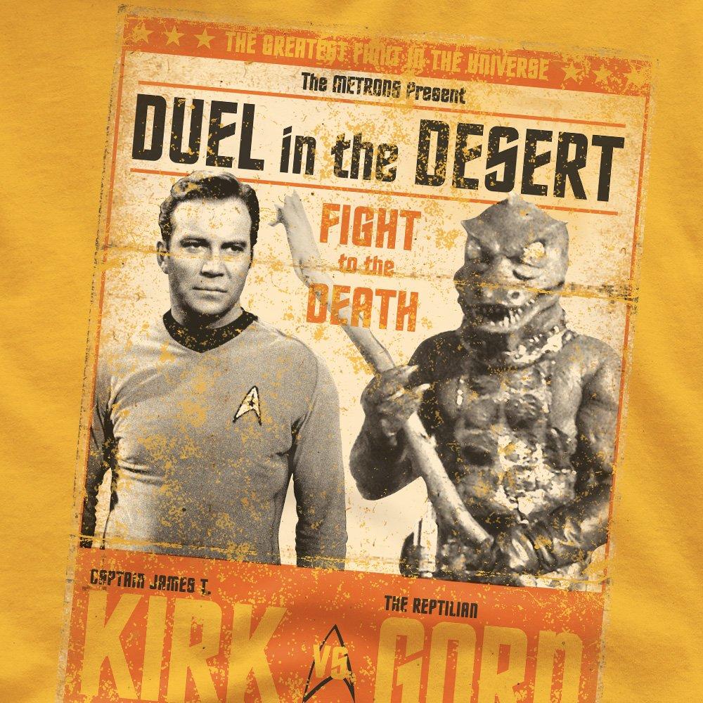 Gold - Star Trek - Star Trek Duel In The Desert T-Shirt Gold - 2