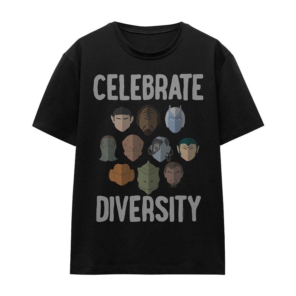 Black - Star Trek - Star Trek The Celebrate Diversity Ladies T Shirt - 4