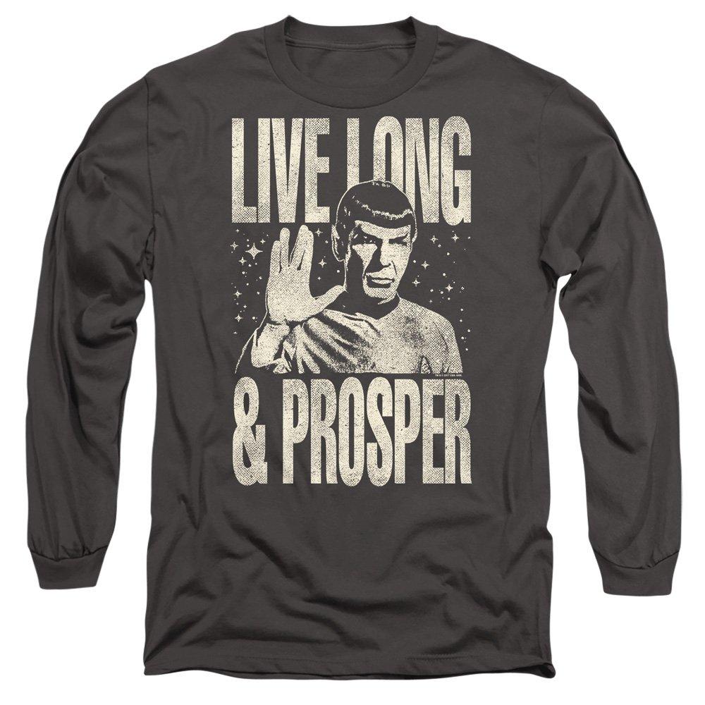 Charcoal - Star Trek - Star Trek Prosper Long Sleeve T-Shirt Charcoal - 1