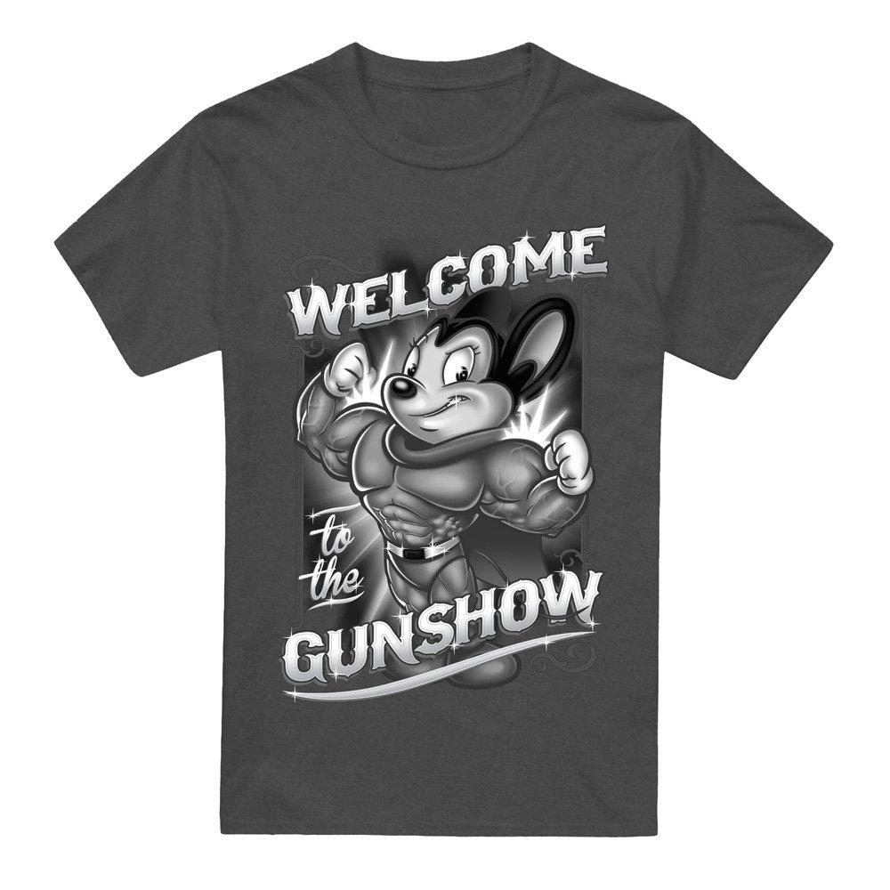 Charcoal - Other - Mighty Mouse Mighty Gunshow-Adult Heather Black - 4