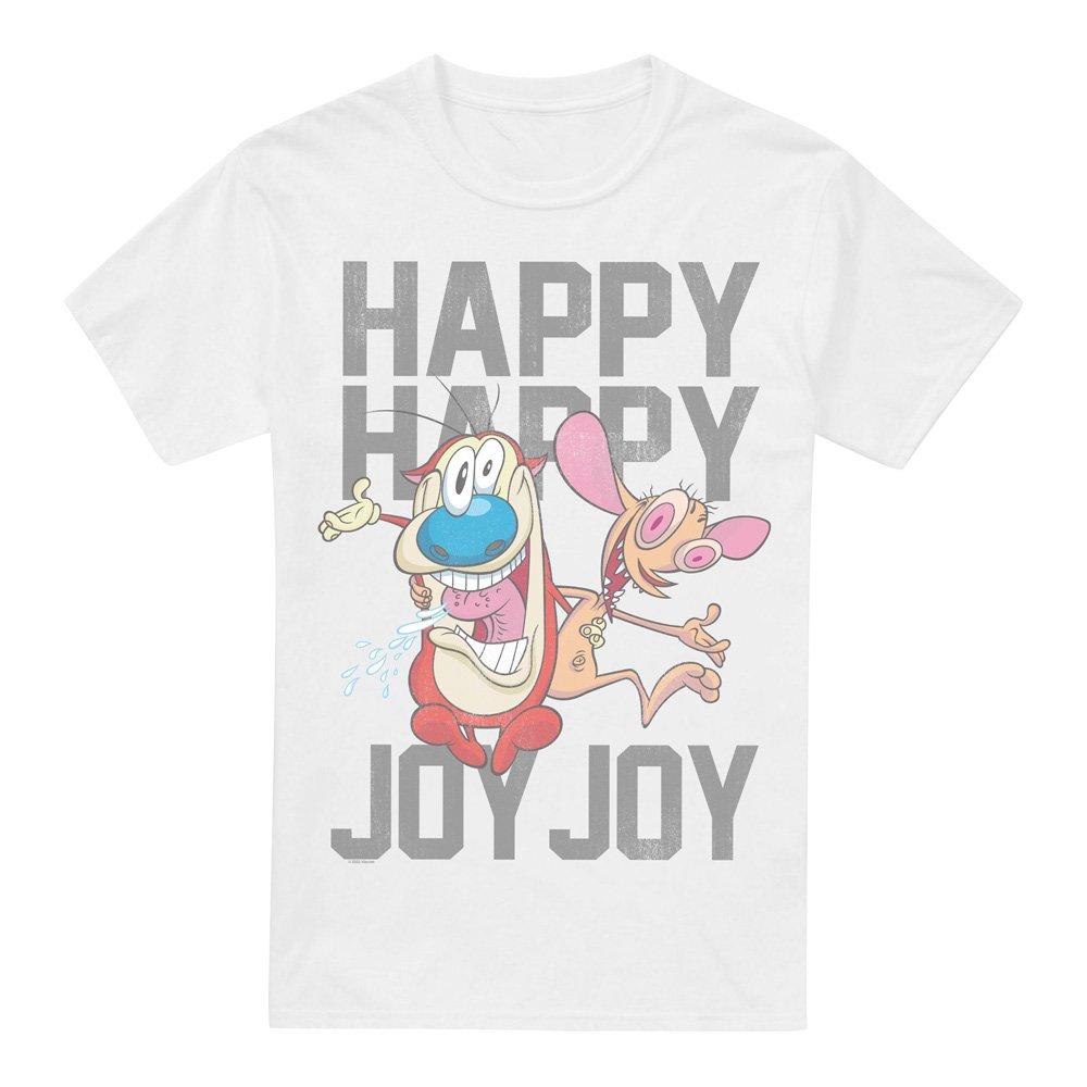 White - Other - Ren And Stimpy Happy Happy Joy Joy Unisex T Shirt - 4