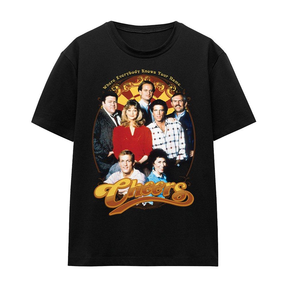 Black - Other - Cheers Group Shot T-Shirt Black - 4
