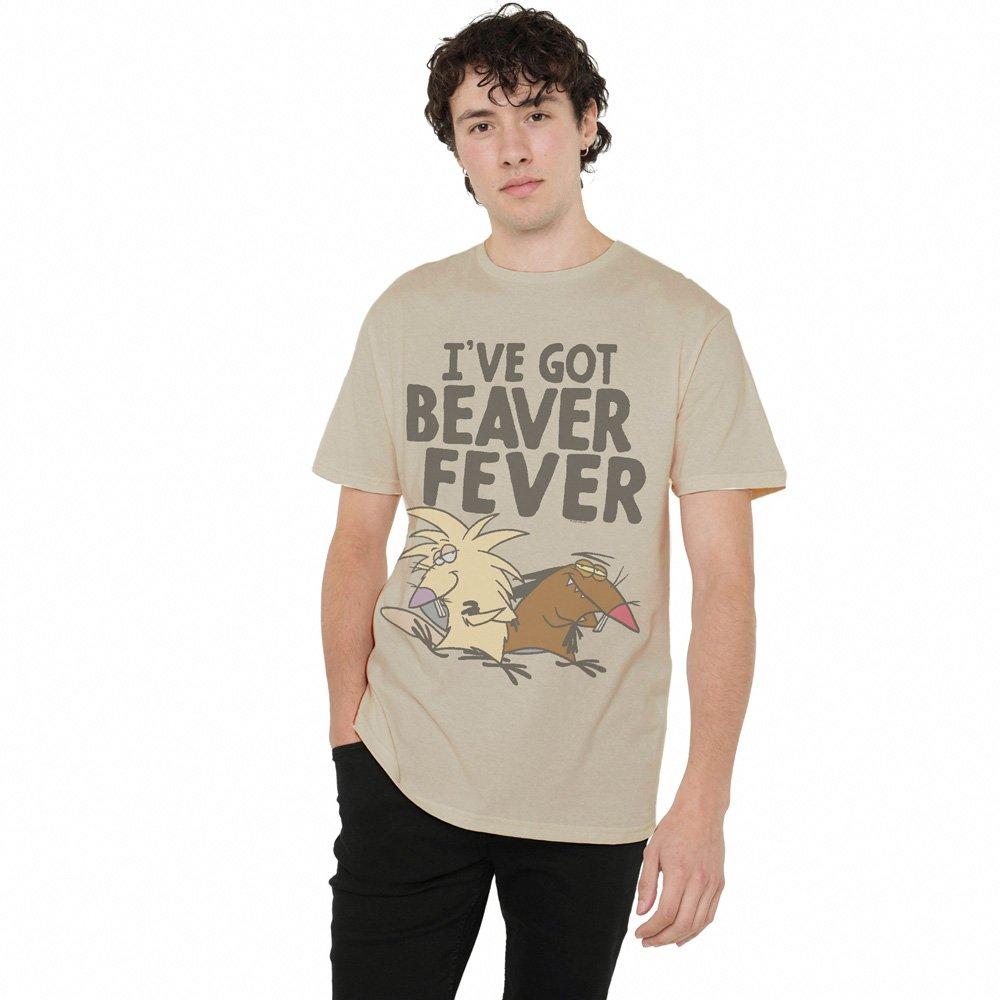 Beige - Other - Angry Beavers Beaver Fever Unisex T Shirt Sand - 1