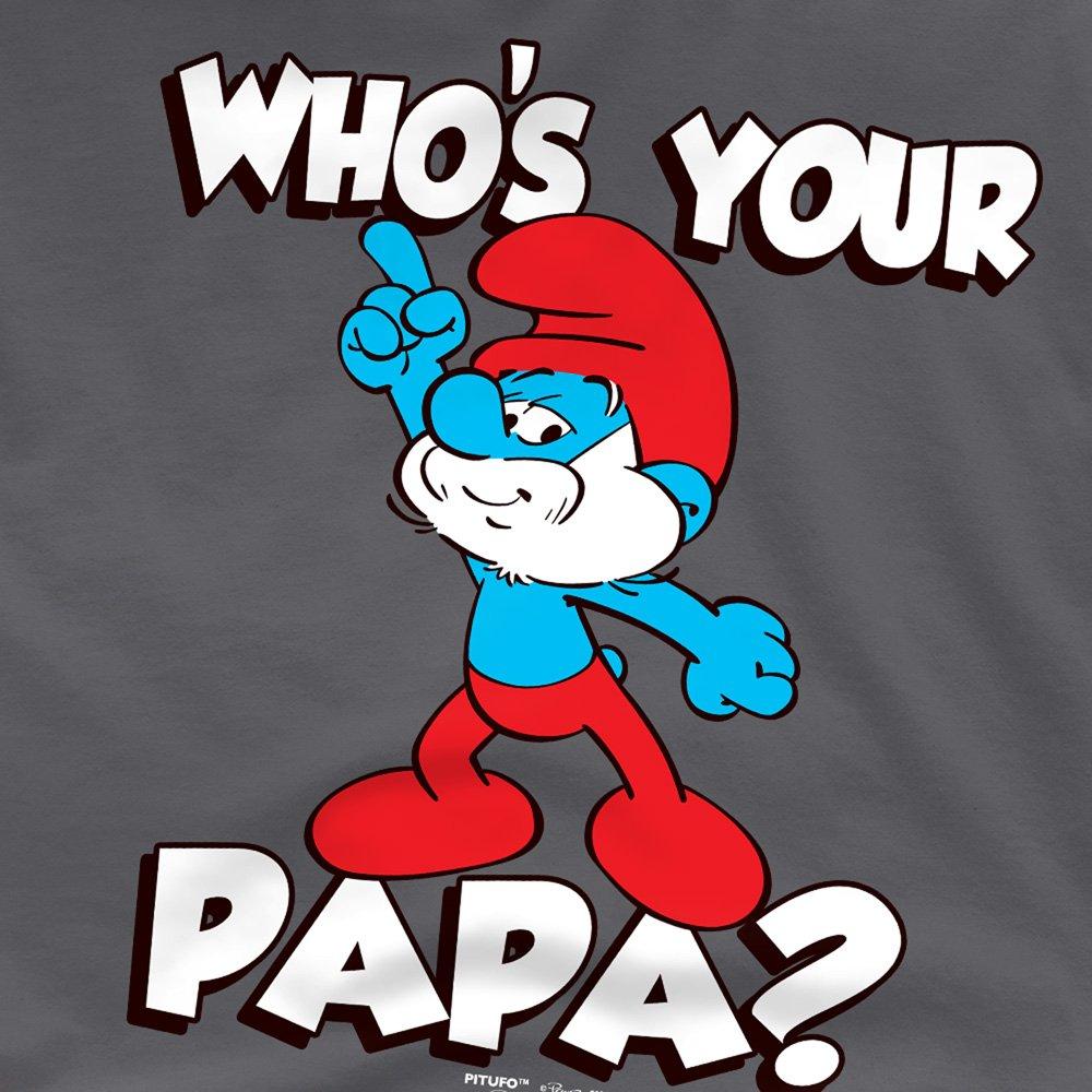 Charcoal - Other - Smurfs WhoS Your Papa? T Shirt Charcoal - 2