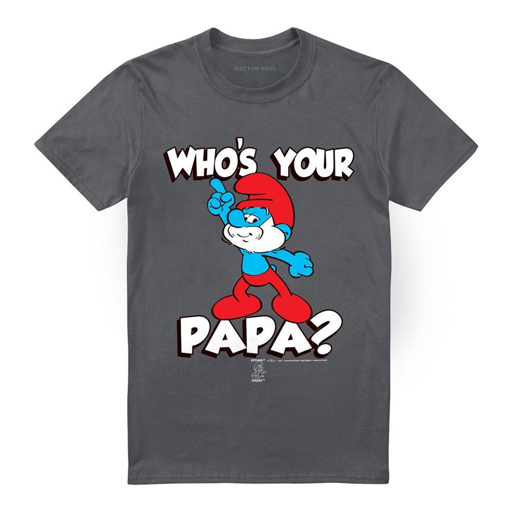 Charcoal - Other - Smurfs WhoS Your Papa? T Shirt Charcoal - 4